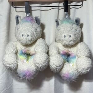 Baby Gap toddler Unicorn Pastel Vibes Slippers Plush Kid Core  Cozy Size XL